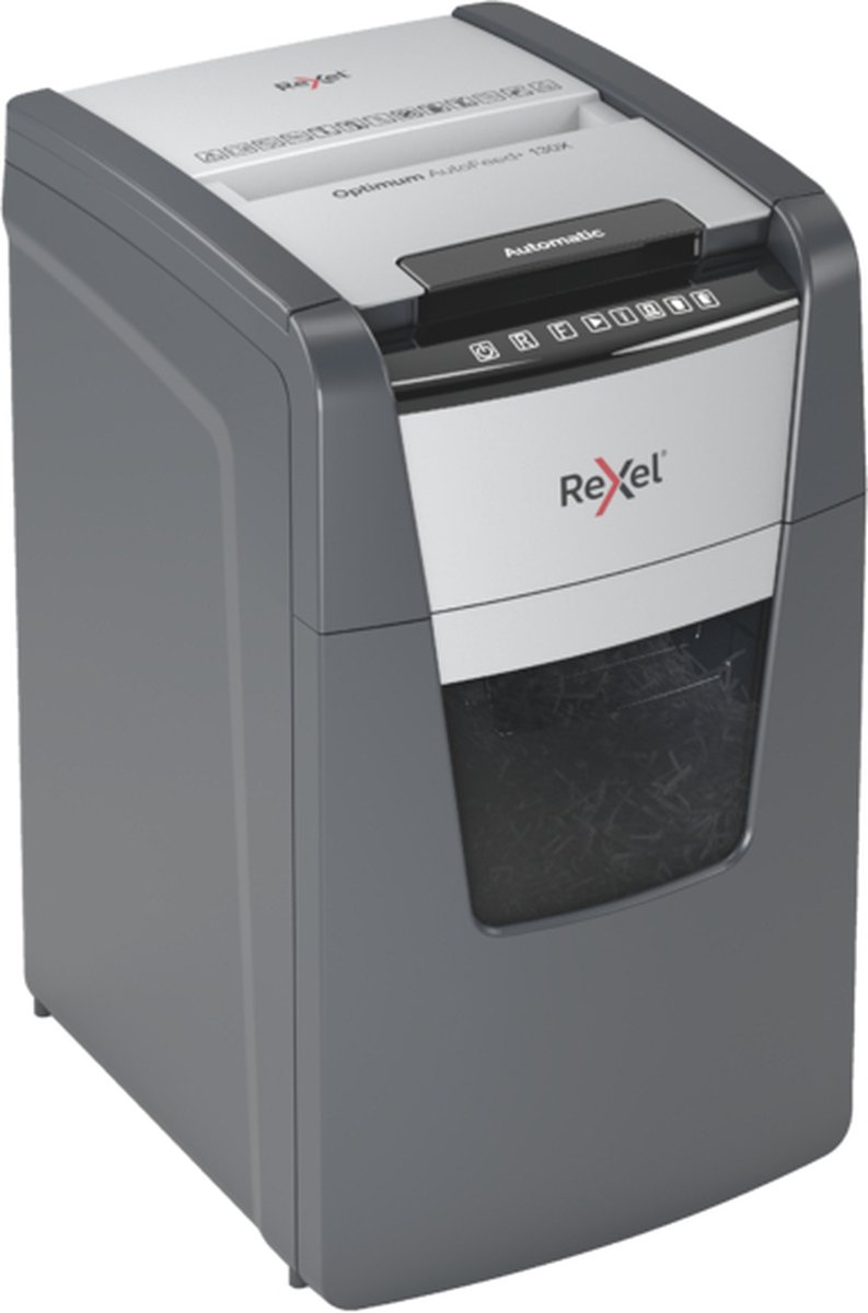 Rexel Optimum AutoFeed+ 130X Papierversnipperaar - P4 Snippers - Automatische Invoer Tot 130 Vel - 44L - Zwart thumbnail 6