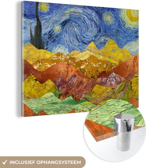 MuchoWow® Glasschilderij 40x30 cm - Schilderij acrylglas - Van Gogh - Oude Meesters - Schilderij - Foto op glas - Schilderijen