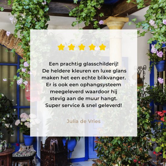 Carré coloré en plexiglas de Cordoue espagnol 90x60 cm - Tirage photo sur Glas (décoration murale en plexiglas)