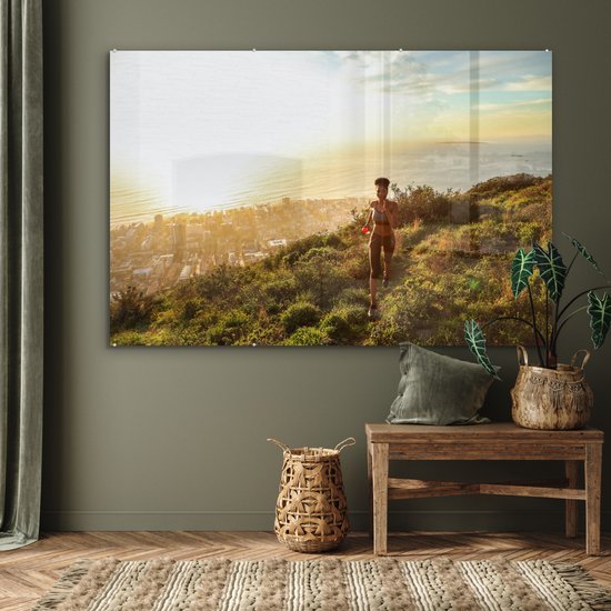 Peinture sur verre - Femme qui court - 180x120 cm - Peintures sur Verre Peintures - Photo sur Glas