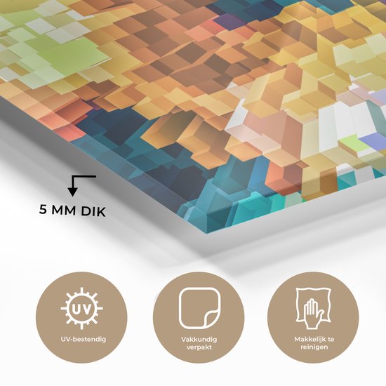 Peinture sur Verre - Figure Abstraite - 180x120 cm - Peintures sur Verre Peintures - Photo sur Glas