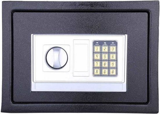 hjh OFFICE Kluis met cijferslot 8,5 L SAFE COMPACT III staal zwart meubelkluis elektronisch slot 20x31x20cm, 830040 hjh OFFICE Kluis met cijferslot 8,5 L SAFE COMPACT III staal zwart meubelkluis elektronisch slot 20x31x20cm, 830040