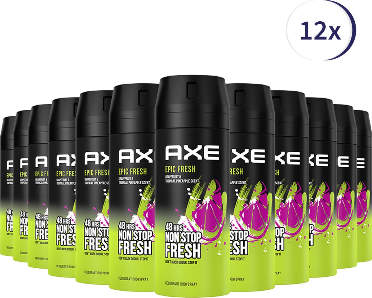 Goedkoopste Axe Deo Bodyspray Epic Fresh 150ml 12x - Voordeelverpakking