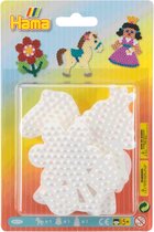 Hama - Strijkkralengrondplaat - 3 stuks - Pony, Bloem, Prinses