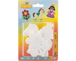 foto van Hama - Strijkkralengrondplaat - 3 stuks - Pony, Bloem, Prinses