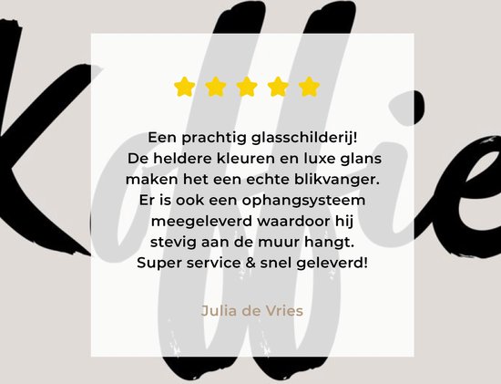 MuchoWow® Peinture sur verre 90x90 cm - Peinture sur verre acrylique - Café - Taupe - Citation - Photo sur verre - Peintures