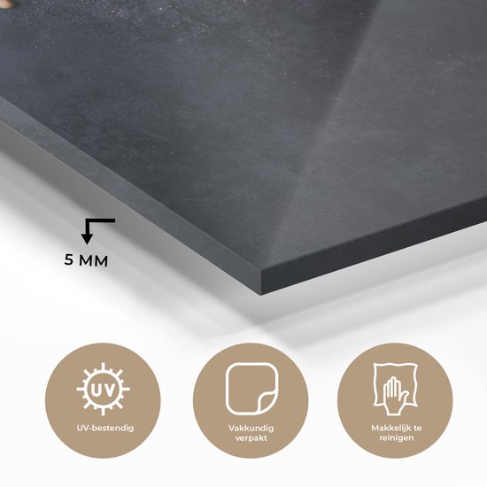 MuchoWow® Peinture sur Verre - Légumes - Herbes - Épices - Zwart - Rustique - Cuisine - 120x90 cm - Peintures sur Verre Acrylique - Photo sur Glas