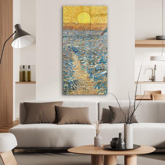 MuchoWow® Peinture sur Verre - Le Semeur - Vincent van Gogh - 60x120 cm - Peintures sur Verre Acrylique - Photo sur Glas