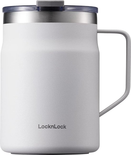 REDUCE 18oz Koffie/Theemok met handvat - Vacuüm Geïsoleerde Roestvrijstalen Herbruikbare Tumbler voor Thuis, Kantoor, Cupholder Vriendelijk voor Auto, Spatwaterdicht Deksel, Houdt Drank 8 uur warm