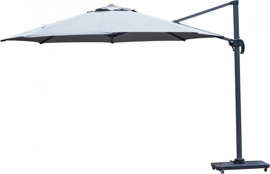 Parasol Miami - 350cm - Dark Grey | bol.com