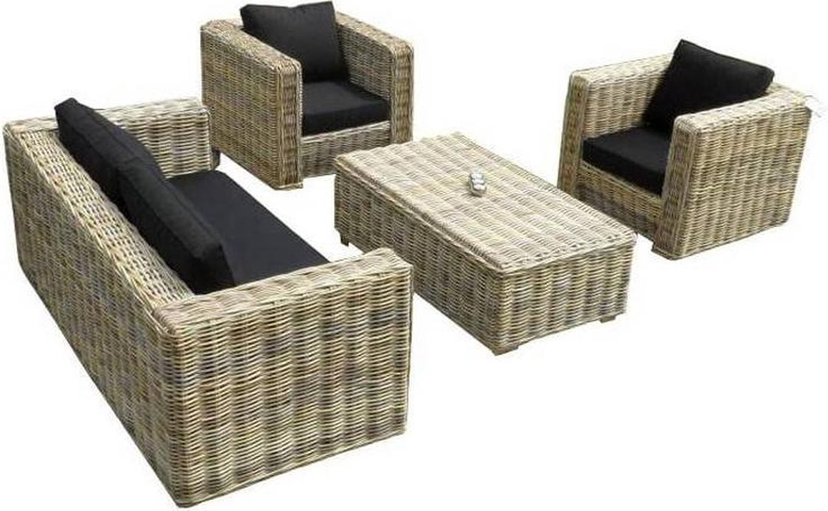 Nissah 2.5 zits stoel-bank loungeset - AVH-Collectie