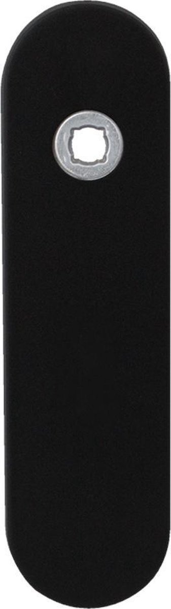GPF8100.10R kortschild 169x46x8,5mm blind afgerond rechtsdraaiend zwart