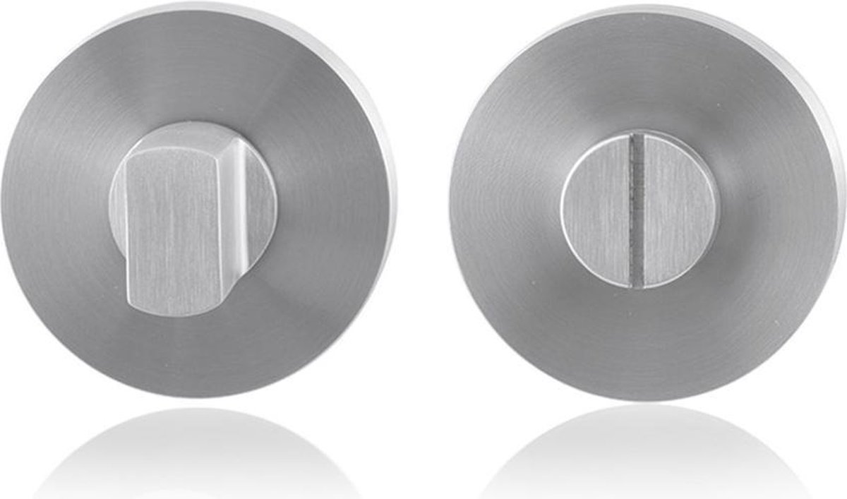 Toiletgarnituur - RVS geborsteld - RVS - GPF - Binnendeur - GPF0904.00 50x8mm stift 5mm RVS geborsteld