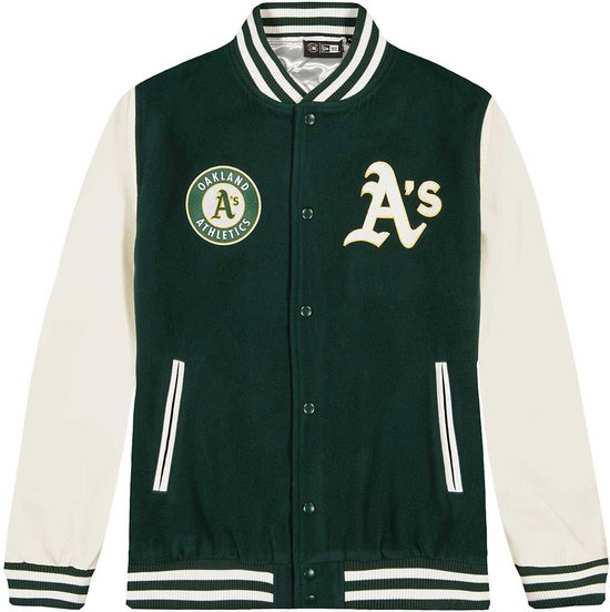 New Era Varsity Jacket - Maat L - Oakland Athletics Heritage - MLB - Groen  - College... | bol.com