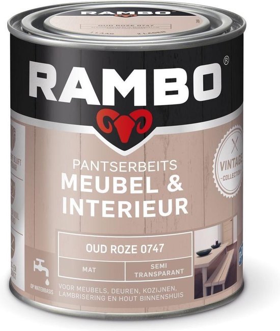 Rambo Pantserbeits Meubel Interieur Oud Roze 0747