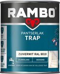 Rambo Pantserlak Trap - Dekkend Zijdeglans - Intensief Gebruik - Sneldrogend - RAL 9010 - 0.75L
