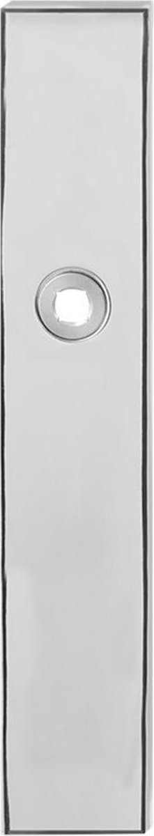 GPF1100.65R langschild 218x40x8,5mm PC55 rechthoekig rechtsdraaiend RVS gepolijst