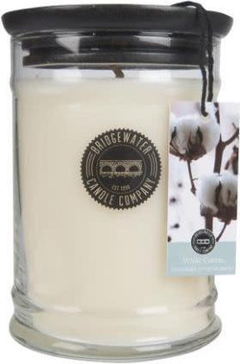 Bridgewater Large Jar White Cotton