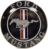 Ford Mustang Emaille Bord - 41 cm ø