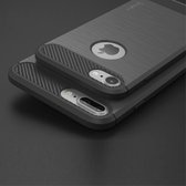 Flexibel en stevig iPhone 7 plus TPU cover Donker grijs (bijna zwart)
