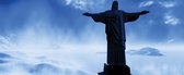 Fotobehang Christ Redeemer Rio | PANORAMIC - 250cm x 104cm | 130g/m2 Vlies