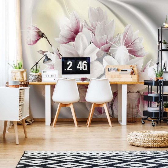 Papier peint photo Fleurs de magnolia | XXXL - 416 cm x 254 cm | Polaire 130g / m2