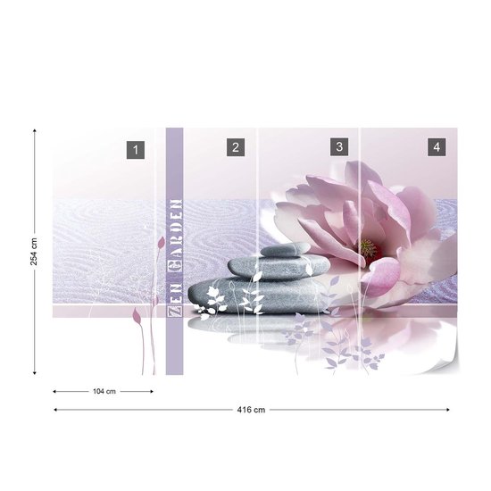 Papier Peint Fleur | XXXL - 416 cm x 254 cm | Polaire 130g / m2