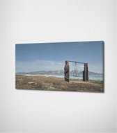 Swing On Field In Chkalovka Armenia Canvas