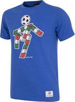 COPA - Italië 1990 World Cup Ciao Mascot T-Shirt - XS - Blauw