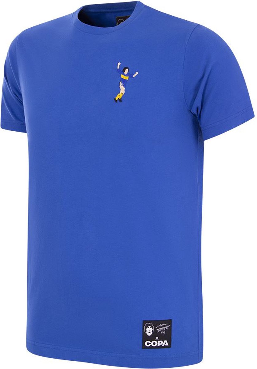 COPA - Maradona X COPA Boca Embroidery T-Shirt - XXL - Blauw