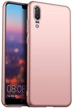 Ultra thin Huawei P20 case - roze + gratis glazen Screenprotector