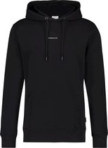 Purewhite - Heren Regular Fit Essential Hoodie - Zwart - Maat S