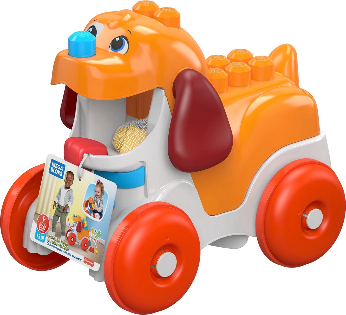 Fisher Price Mega Bloks Meeneem Puppy Bouwset - Educatiefspeelgoed