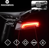 Rechargeable sans fil Rockbros Smart Bike Light Frein automatique Sensitive Light IPx6 Étanche LED Charge Vélo Feu arrière Vélo Cyclisme Feu arrière Accessoires de vêtements pour bébé
