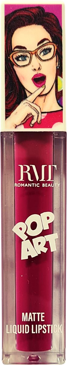 Romantic Beauty - Pop Art - Matte - Liquid Lipstick - 03 - Burgundy - Lippenstift - 6.2 g