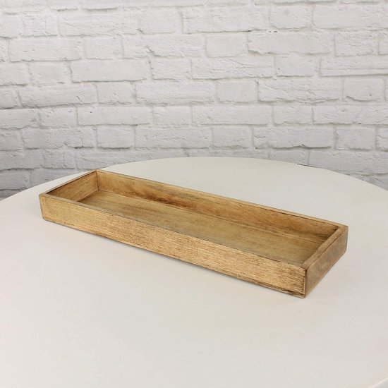 Plateau jetable en bois 26x21,5x2cm (50 Utés)