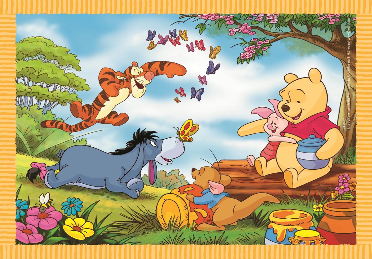 Clementoni - Puzzel - 4 Puzzels in 1 Doos - Winnie the Pooh - Puzzel Voor Kinderen - Vanaf 3 jaar — afbeelding 2