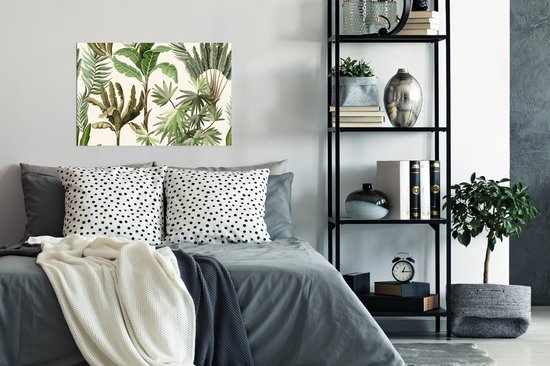 Poster Jungle - Palmier - Bananier - Enfants - Nature - Plantes - 90x60 cm