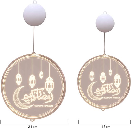 Décoration du Ramadan Éclairage ornemental - Guirlande lumineuse LED Ramadan  musulman