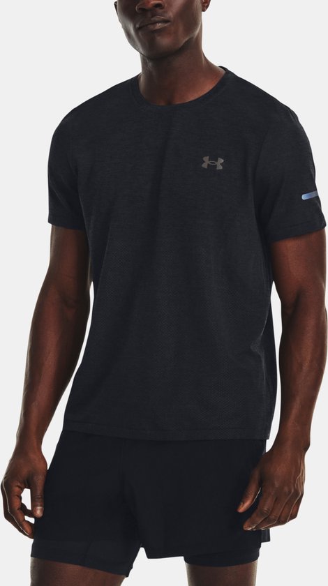 Under Armour Seamless Stride Ss-Blk - Maat LG