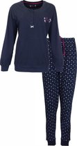 Tenderness Dames Pyjama - 100% Katoen - Donker Blauw - Maat XL