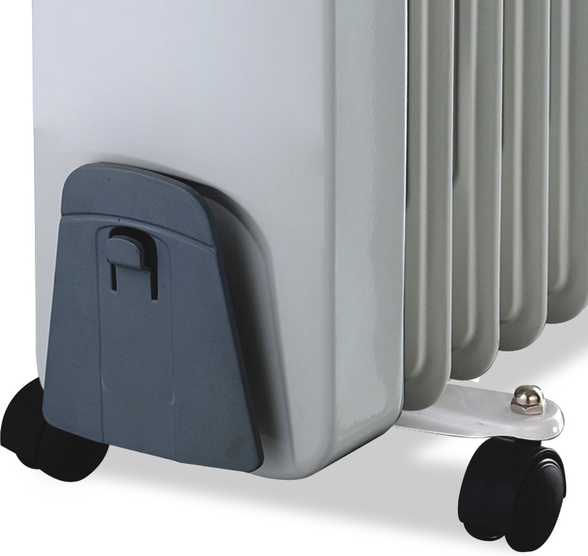 Trebs 99405 - Mobiele Oliegevulde kachel met Wielen - Wit | bol.com