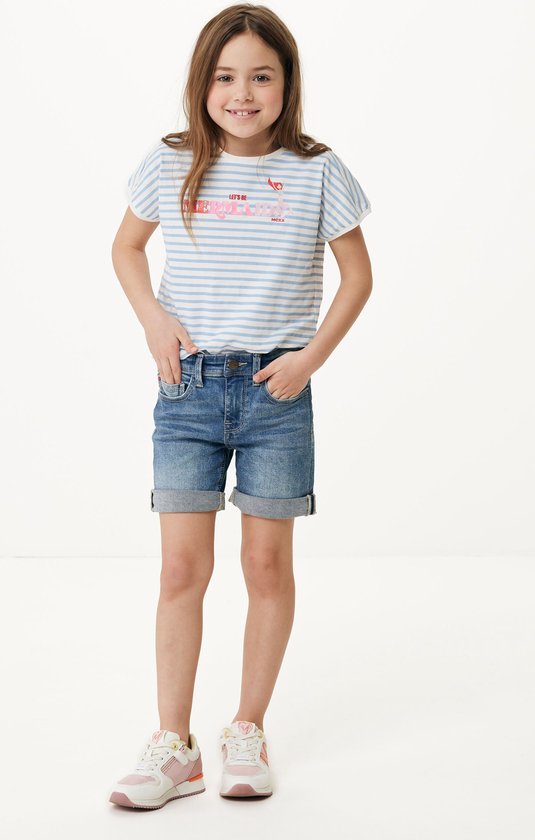 Mexx JUNO SHORT Mid Waist/ Slim Leg Short Jeans Meisjes Light Vintag