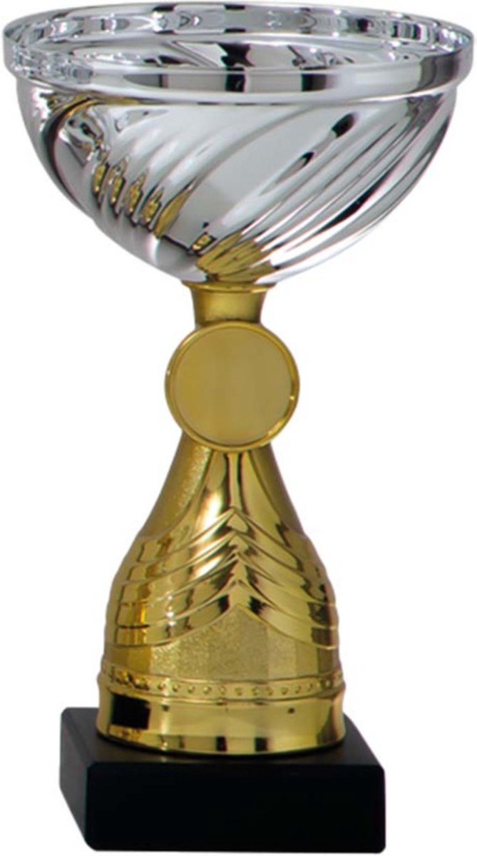 erfgoed Vochtig kiezen Trofee/prijs beker - goud/zilver - metaal - 14 x 8 cm - sportprijs | bol.com