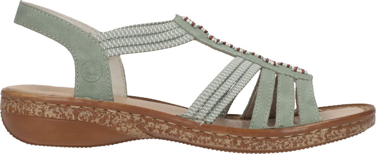 Rieker Dollaro Women's Sandals 62855-52, beige, 38 EU