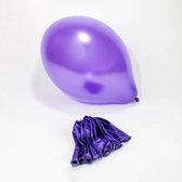 Ballonnen Paars Metallic - 10 stuks - Purple Balonnen - Verjaardag versiering - Decoratie vrijgezellenfeest - Balloons Versiering blauw ballonnen - 10 stuks