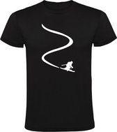 Ski Lijn Heren T-shirt - wintersport - sport - winter - skivakantie - skien