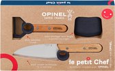 Opinel Le Petit Chef Kinderkeukensetje Blauw - 3-delig - Koksmes, Vingerbeschermer en Dunschiller