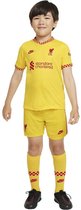 NIKE Liverpool FC Derde Kleine Kit 21/22 Set - Chrome Yellow / Rush Red - S