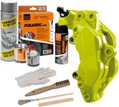 Kit de peinture pour étriers Foliatec - Vert toxique - 3 composants - Nettoyant pour freins inclus